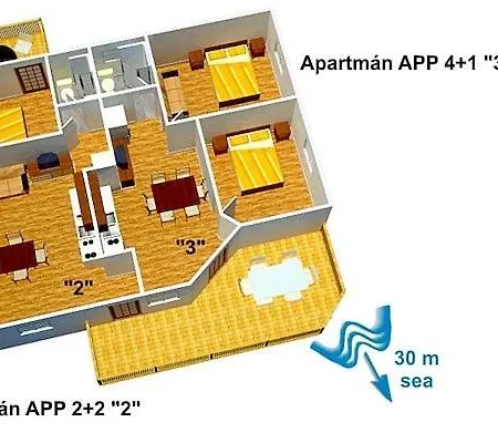 In Rogoznica With Terrace, Air Condition, Wifi, Washing Machine * روغوزنيكا